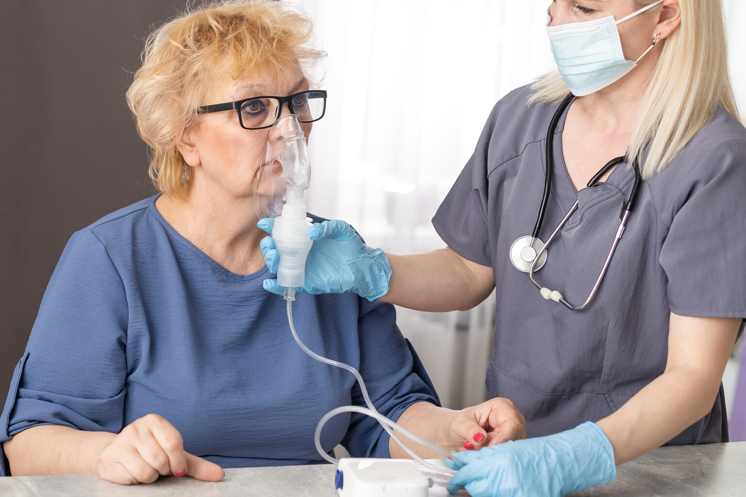 Respirator-treatment